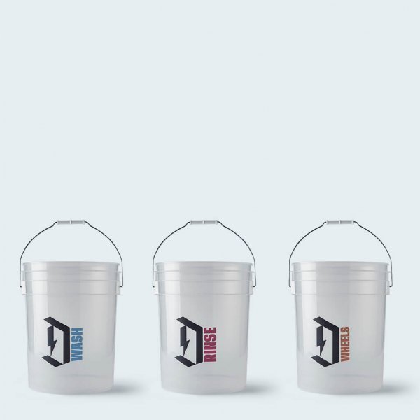 Duel Detailing Buckets set without Grit Guards