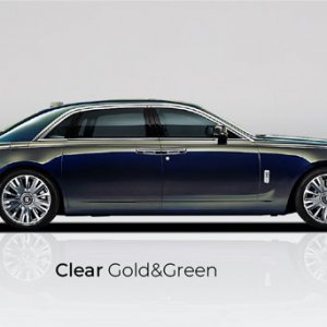 UPPF Magic Clear Gold & Green Paint Protection Film